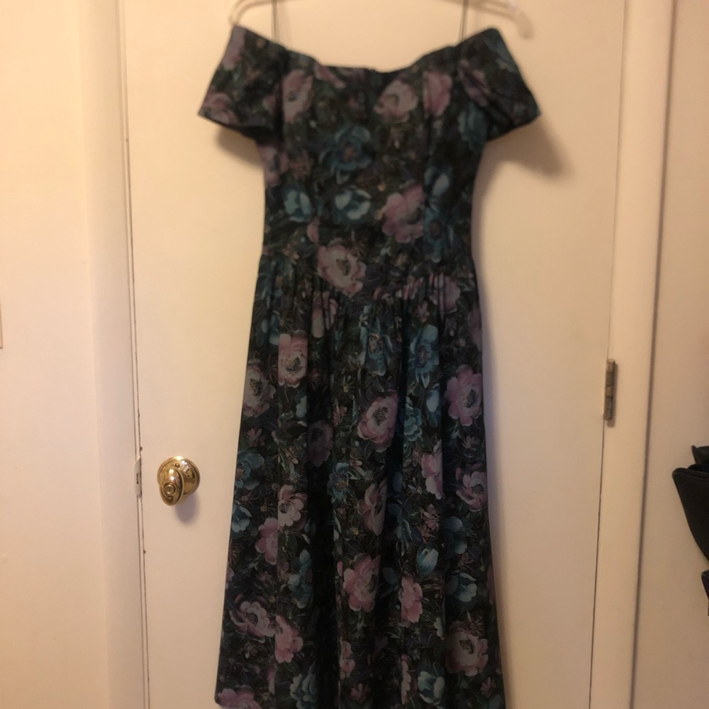 *Vintage* 1992 off-shoulder dress and jacket